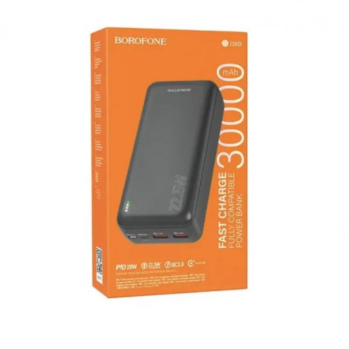 Мобільна зарядка BOROFONE Power Bank 30000MAH BJ 38B
