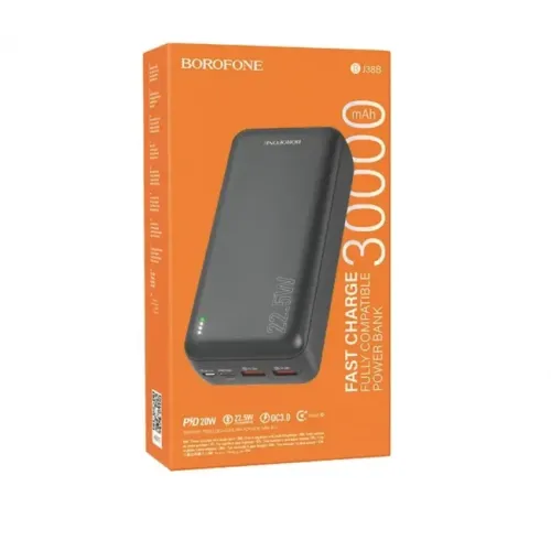 Мобільна зарядка BOROFONE Power Bank 30000MAH BJ 38B