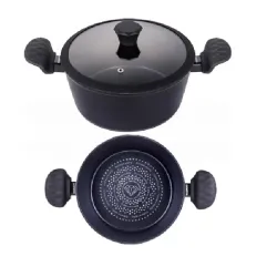 Каструля з алмазним антипригарним покриттям та кришкою EDENBERG EB-3487 5.1л