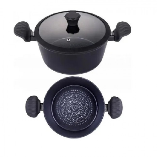 Каструля з алмазним антипригарним покриттям та кришкою EDENBERG EB-3487 5.1л