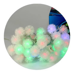 Гирлянда-нить (String-Lights) 40Plastic-5 внутренняя, пров.:белый, 5м (Разноцветная)