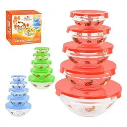 Судок STENSON 0414 5шт/наб скло/візерунок