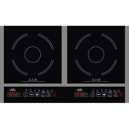 Плита індукційна MONTE MT-2111 2кф., 3600Вт. (Чорний)