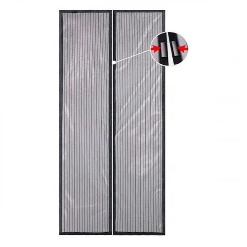 Москітна сітка для дверей на магнітах у целофановій упаковці 100*210см