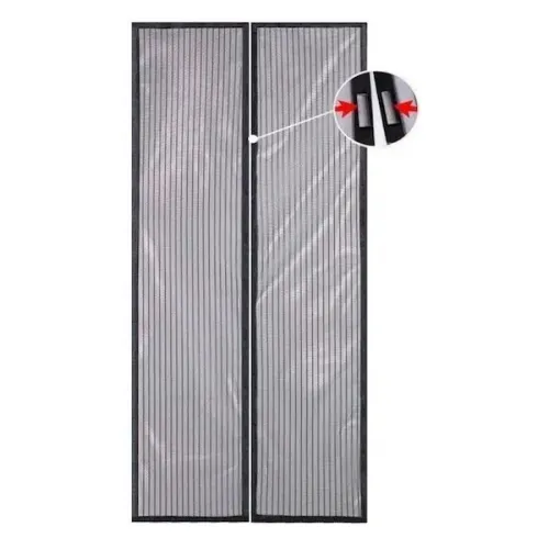 Москітна сітка для дверей на магнітах у целофановій упаковці 100*210см