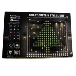 Гірлянда штора SMART SFK07 2*2м, 20 ниток по 20 лампочок APP BT USB