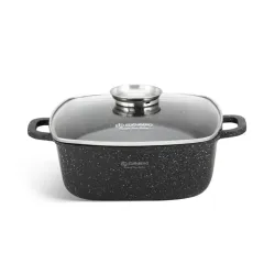 Котел EDENBERG EB-8112 (3,7 л, 26см, квадратний, гранітний)