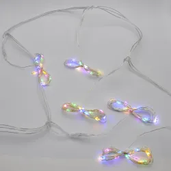 Гірлянда-штора (Curtain Copper) 600M-11 внутрішня, пров.:прозорий, 8м (Різнокольорова)