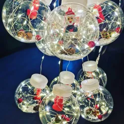 Гірлянда-штора (Curtain Copper) Ball 200WW-1 універсальна, пров.:прозорий, 3м (Білий-теплий)