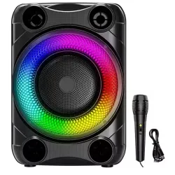 Бездротова караоке колонка з мікрофоном та RGB-підсвічуванням SPS 8148