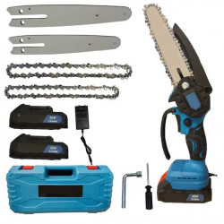 Акумуляторна ланцюгова пилка з 2 шинами DOMOTEC Chain Saw 6'' and 8