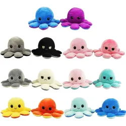 М'яка іграшка восьминіг двосторонній mix color OCTOPUS