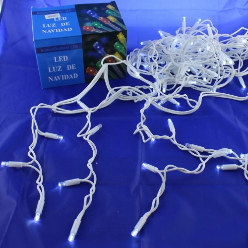 Гирлянда-бахрома (Icecle-Lights) 100 Short curtain-W-1 наружная, пров.:белый, 3м (Белый)