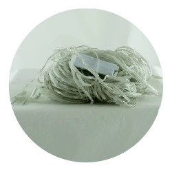 Гірлянда-водоспад (Curtain-Lights) Itrains-320-B універсальна, пров.:прозорий, 3м (Синій)