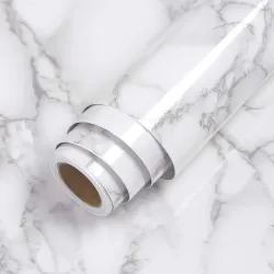 Самоклеюча плівка 5м на 60см Білий мармур