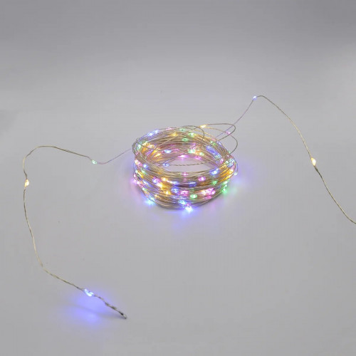 Гирлянда-роса (Copper Wire) 200M-4 внутренняя, пров.:прозрачный, 20м (Разноцветная)