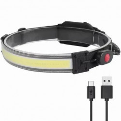 Фонарик налобный XQ-T1C 26LED USB (велосипедный)