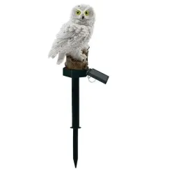 Світильник садовий Сова із сонячною панеллю