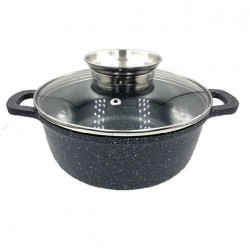 Котел UNIQUE UN-5272 1,7л (18см мармур/чорний)