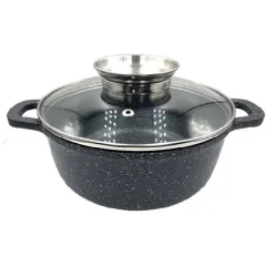 Котел UNIQUE UN-5272 1,7л (18см мармур/чорний)