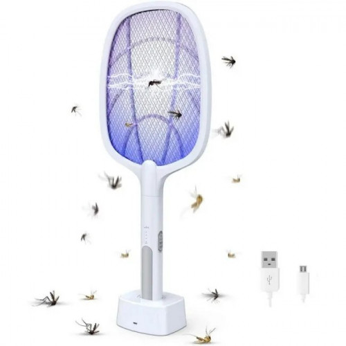 Электрическая мухобойка с LED подсветкой на аккумуляторе Mosquito Swatter