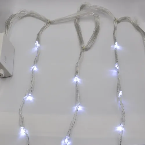 Гірлянда-водоспад (Curtain-Lights) Itrains 400W-2 внутрішня, пров.:прозорий, 3*2м (Білий)