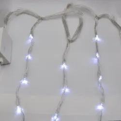 Гірлянда-водоспад (Curtain-Lights) Itrains 320W-2 внутрішня, пров.:прозорий, 3*1.5м (Білий)