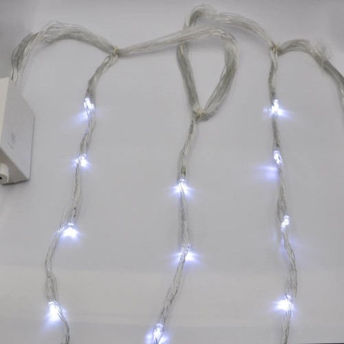 Гірлянда-водоспад (Curtain-Lights) Itrains 320W-2 внутрішня, пров.:прозорий, 3*1.5м (Білий)
