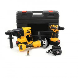 Набір акумуляторних інструментів 3в1 (Перфоратор, Шуруповерт, Болгарка) KRAFFTEC 48V