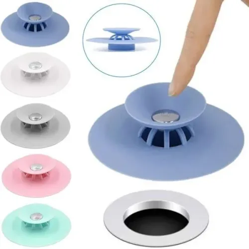 Фільтр заглушка для раковини/Пробка для ванни силіконова