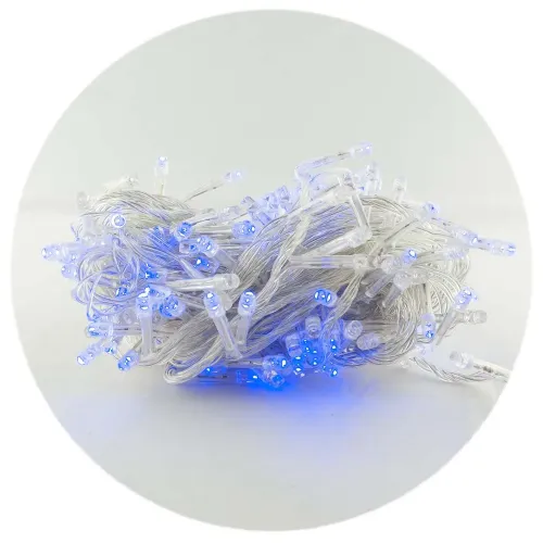 Гірлянда-нитка (String-Lights) 200B-1 внутрішня, пров.:прозорий, 10м (Синій)