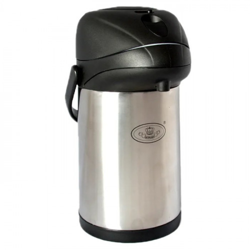 Термос Корона 2.5л (стальной/помповый)