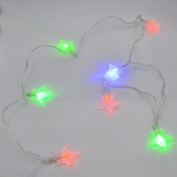 Гірлянда-нитка (String-Lights) 20Parts-4 внутрішня, пров.:прозорий, 3м (Різнокольорова)