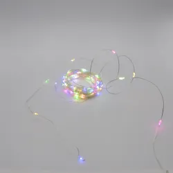 Гірлянда-роса (Copper Wire) 100M-4 внутрішня, пров.:прозорий, 10м (Різнокольорова)