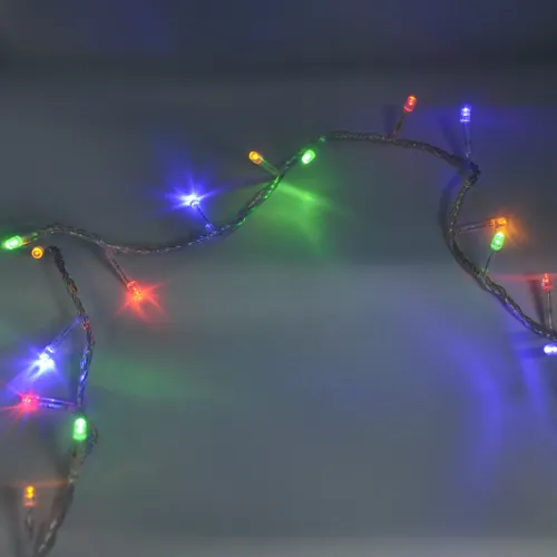 Гірлянда-нитка (String-Lights) 400M-1 внутрішня, пров.:прозорий, 20м (Різнокольорова)