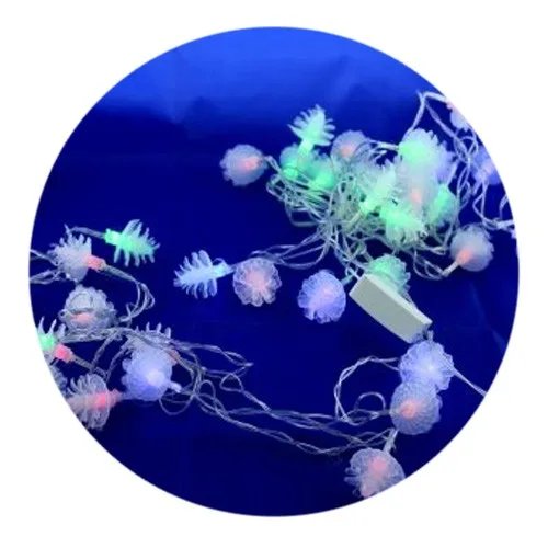 Гирлянда-нить (String-Lights) 40Plastic-2 внутренняя, пров.:черный, 5м (Разноцветная)