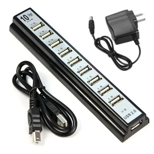 Розгалужувач USB HUB 10 PORTS 220V