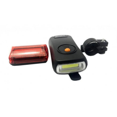 Ліхтарик велосипедний зі стопом X-Balog BL-908 COB