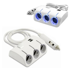 Автомобильный тройник 3+2 USB 1506A/1505A