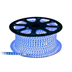 Гирлянда-лента (Rope-Lights) SMD5050-B наружная, пров.:прозрачный, 100м (Синий)