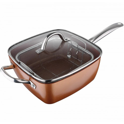 Сковорода-фритюрниця UNIQUE UN-5251 24см 4 предмети