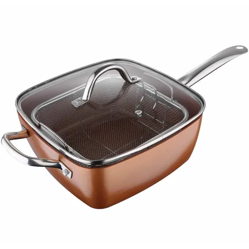 Сковорода-фритюрниця UNIQUE UN-5251 24см 4 предмети