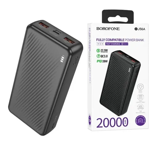 Мобільна зарядка BOROFONE Power Bank 20000MAH BJ56 A