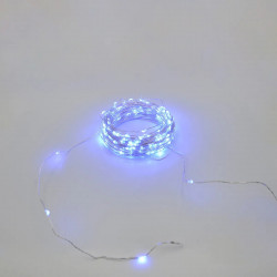 Гірлянда-роса (Copper Wire) 200B-4 внутрішня, пров.:прозорий, 20м (Синій)