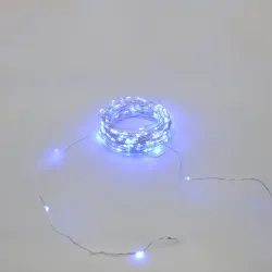 Гірлянда-роса (Copper Wire) 200B-4 внутрішня, пров.:прозорий, 20м (Синій)