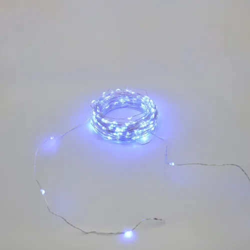 Гірлянда-роса (Copper Wire) 200B-4 внутрішня, пров.:прозорий, 20м (Синій)