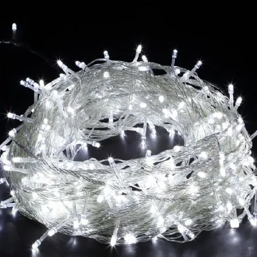 Гірлянда-нитка (String-Lights) 100W-1 внутрішня, пров.:прозорий, 7м (Білий)