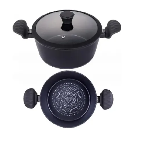 Каструля з алмазним антипригарним покриттям та кришкою EDENBERG EB-3484 2.3л