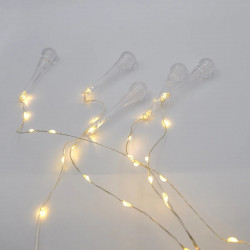 Гирлянда-водопад (Copper Wire) 300WW-8 внутренняя, пров.:прозрачный, 3*1.10м (Белый-теплый)