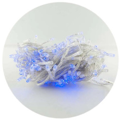 Гирлянда-нить (String-Lights) 300B-1 внутренняя, пров.:прозрачный, 12м (Синий)